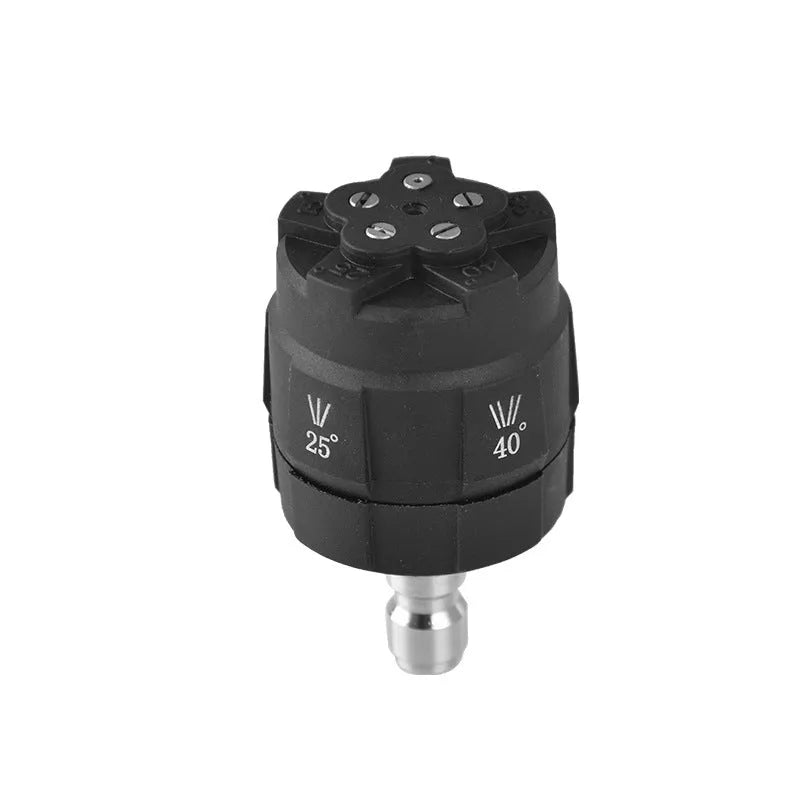 Five-in-one high-pressure water gun spray nozzle with pattern selector dial