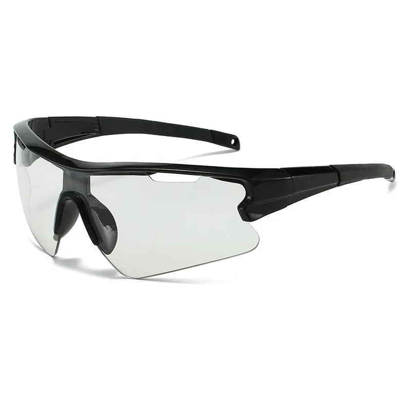 Windproof sports sunglasses for cycling and outdoor activities in multiple colour options.