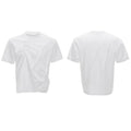 Men's cotton T-shirt with three-dimensional pleats and asymmetric stitching in black colour