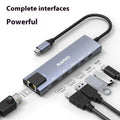Aluminium Steam Deck docking station with six ports including HDMI and Ethernet
