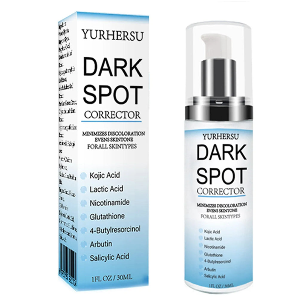 Bottle of skin brightening essence with moisturising and firming properties
