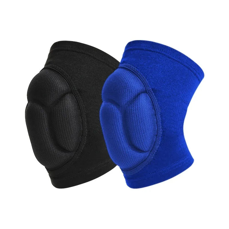 Black thick sponge dance kneepad for volleyball and outdoor sports protection