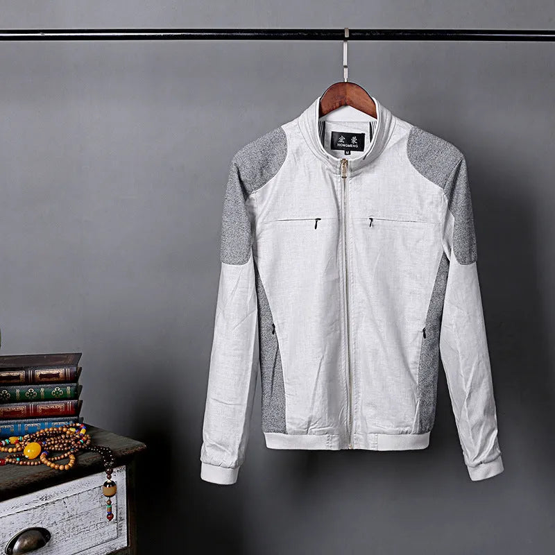 Men's lightweight linen jacket in cotton fabric available in multiple colours and sizes