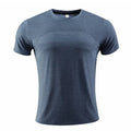Polyester spandex short sleeve sports t-shirt for running and basketball in red colour