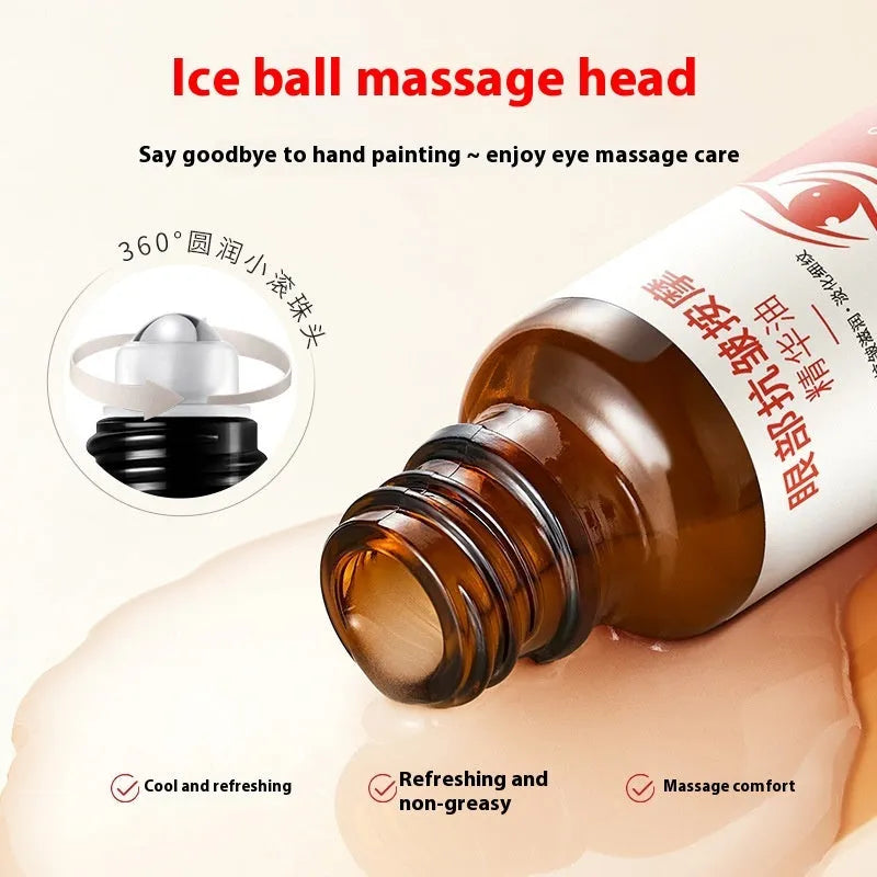 Red packaged 20ml eye anti-wrinkle massage essence oil with hydrating, moisturising and firming properties