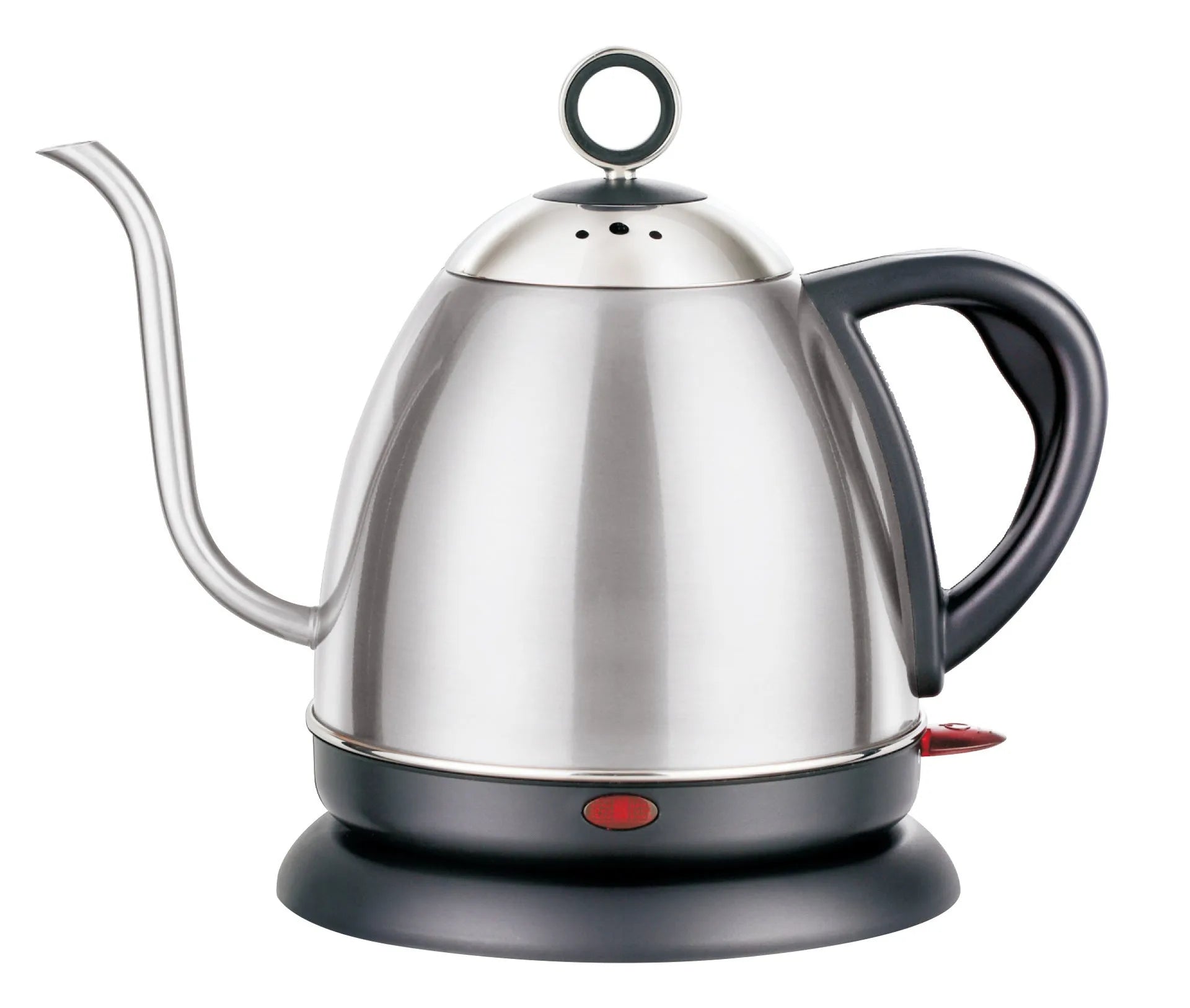 Stainless steel electric kettle in gold colour with touch control panel and 1L capacity