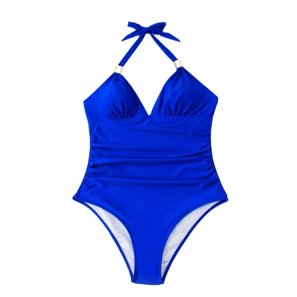 Women's quick-drying swimsuit in multiple colour options with spandex lining for swimming activities