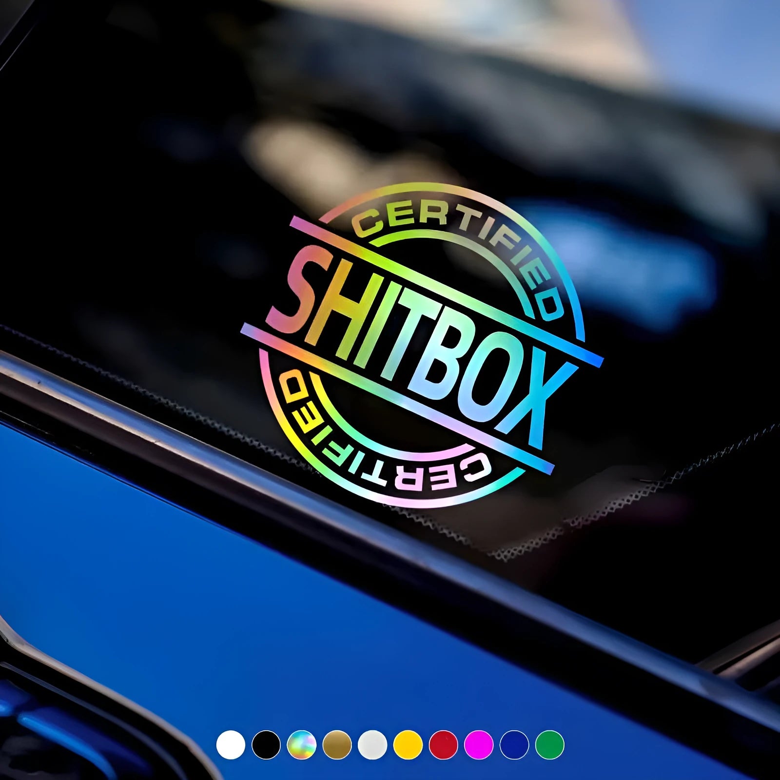 13x12cm vinyl automobile sticker for car body decoration in various colour options