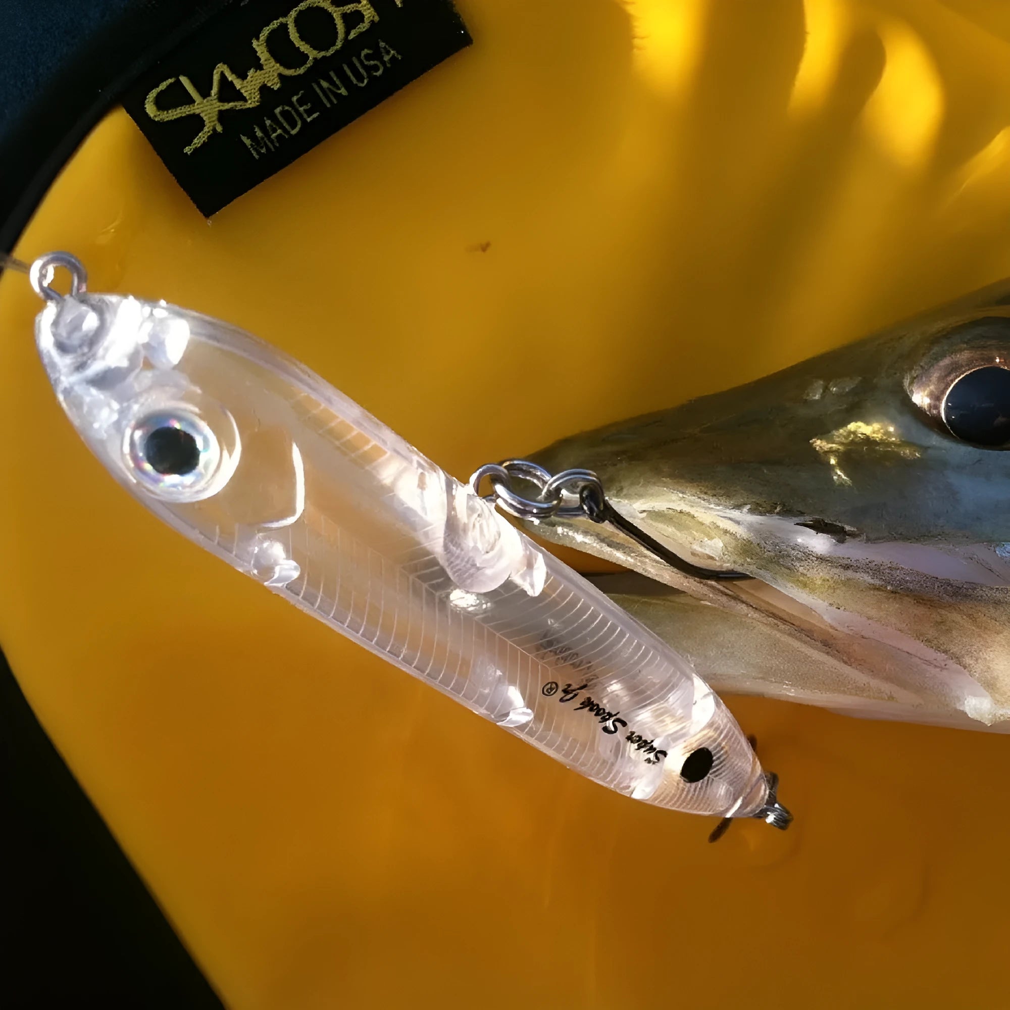 Transparent 9.5cm DIY fishing lure blank body with 7mm eye opening