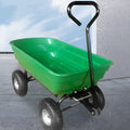 Green four-wheel plastic dumptruck toy TC2145 model with 350kg load capacity