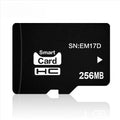 256MB TF series memory card measuring 11x15x1mm for MP3 and MP4 devices in packaging