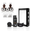 Dense hair fibre powder three-piece set box with nine colour options for thinning hair coverage