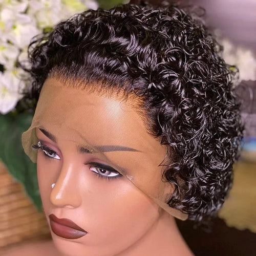 Black human hair lace hair cover 13x1 cm natural style for daily wear