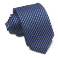8cm wide polyester jacquard tie with striped pattern in arrow shape for business wear