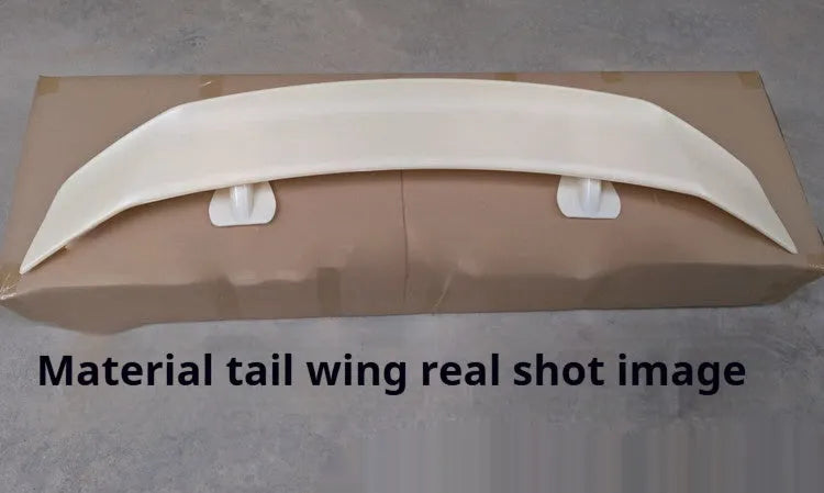 Universal punch-free car spoiler tail wing in ABS material for vehicle modification