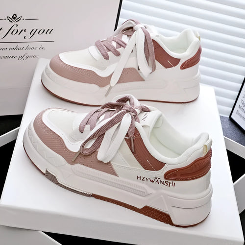 Children's height increasing board shoes with cross shoulder straps, thick rubber sole, and front lace-up fastening