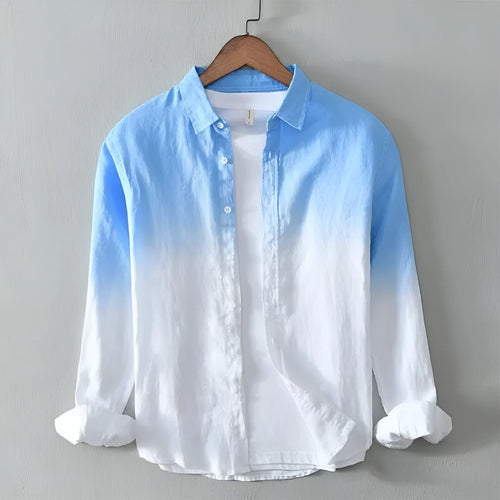 Casual loose top coat slim fit in polyester hemp blend fabric available in three colours