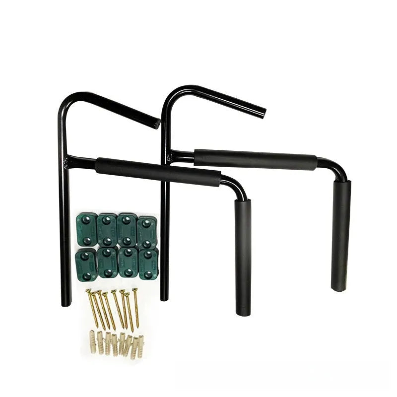 Carbon steel kayak and surfboard wall storage hanger rack for garage mounting