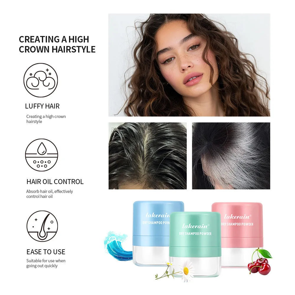 5g hair dry cleaning booster powder sachet with sponge applicator for oily bangs
