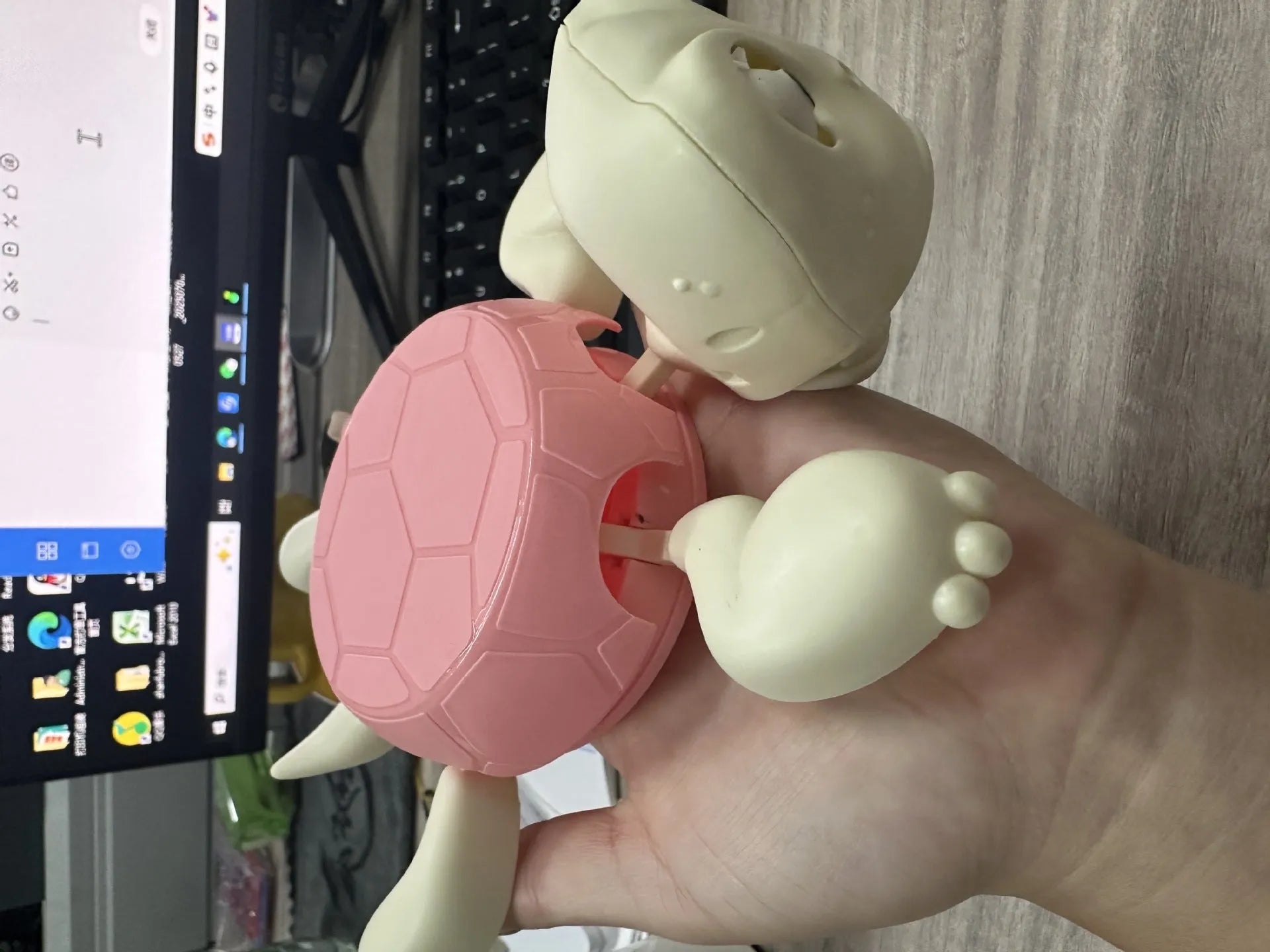 ABS plastic Turtle Coaster in light green colour with heat insulation function for table protection