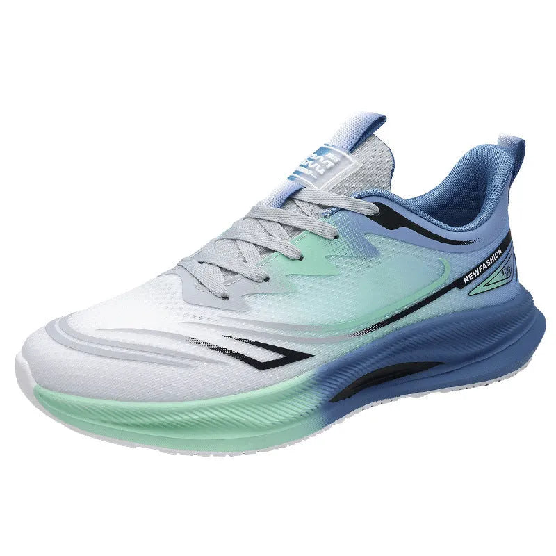 Men's lightweight casual shoes with mesh upper and rubber sole in multiple colours