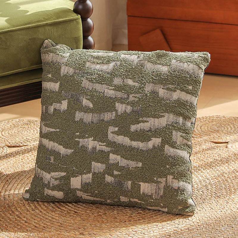 Square jacquard floral cushion cover in a choice of eight colours, measuring 45x45 cm.