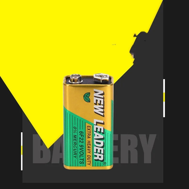 Xinlida 9V alkaline battery 6F22 model with snap terminals for wireless microphones