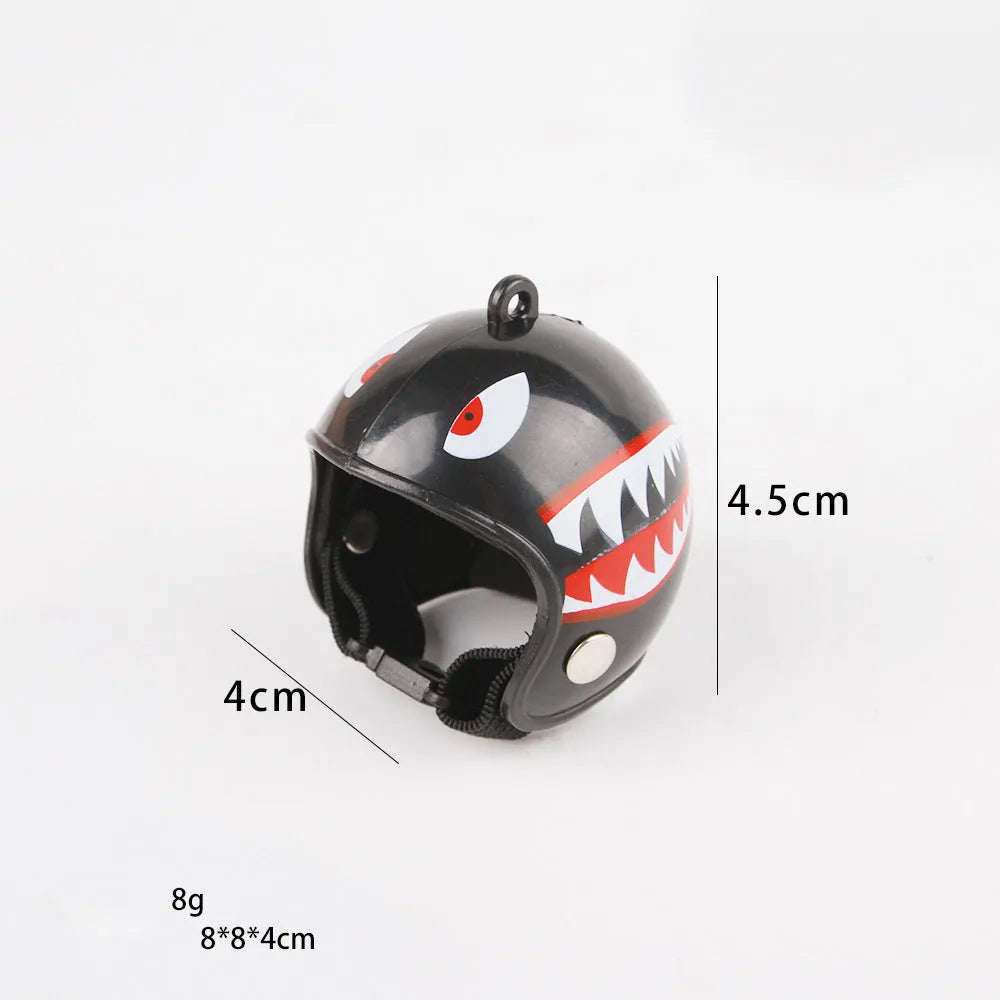 Adjustable pet safety helmet for small chickens and birds with sponge lining