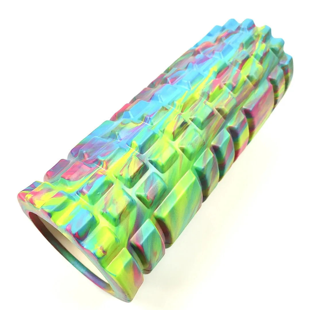 33cm camouflage pattern foam roller in EVA foam with cylindrical shape for fitness and massage