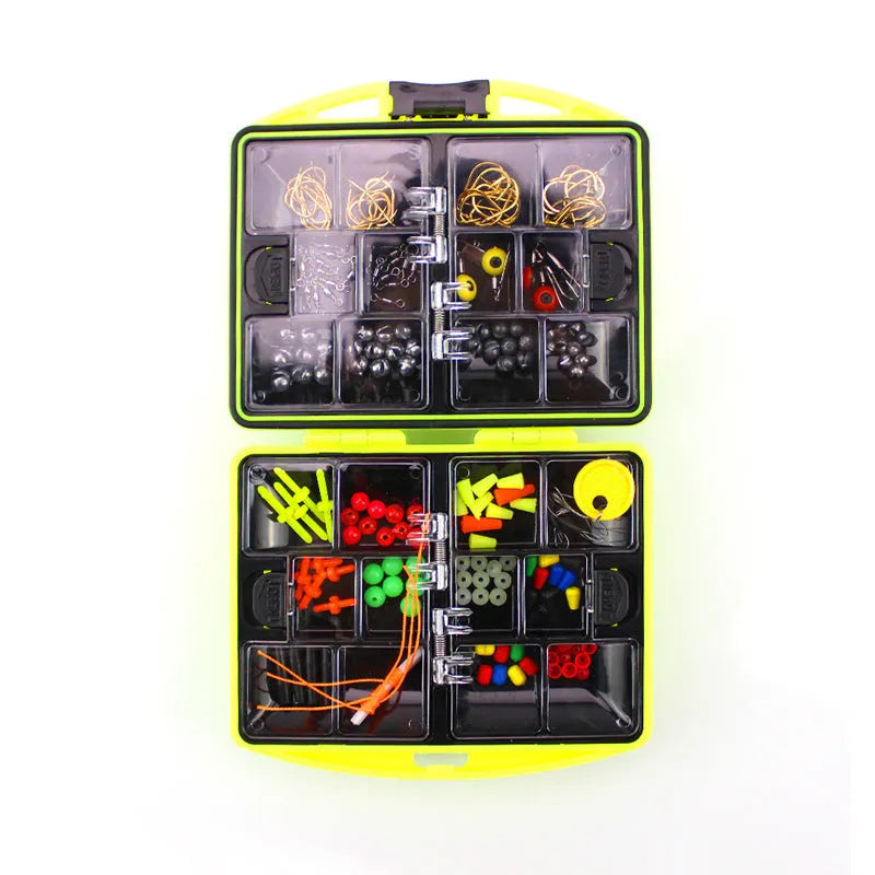 Rock fishing accessory box set with 184 pieces for sea fishing and Taiwanese techniques