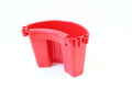 A durable PP plastic car wash bucket for cleaning tools, shown in available colours: black, red, blue, and pink.