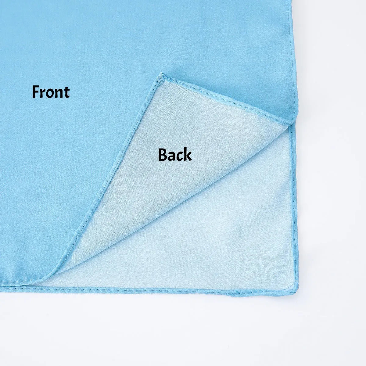 Long bubble towel texture chiffon scarf draped showing its length and colour.