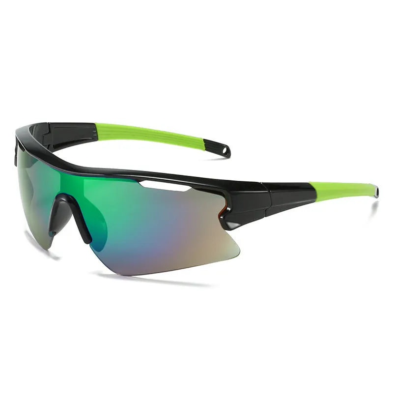Windproof sports sunglasses for cycling and outdoor activities in multiple colour options.