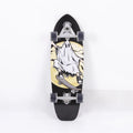 White wooden street scooter with 31-inch maple deck for unisex urban transport