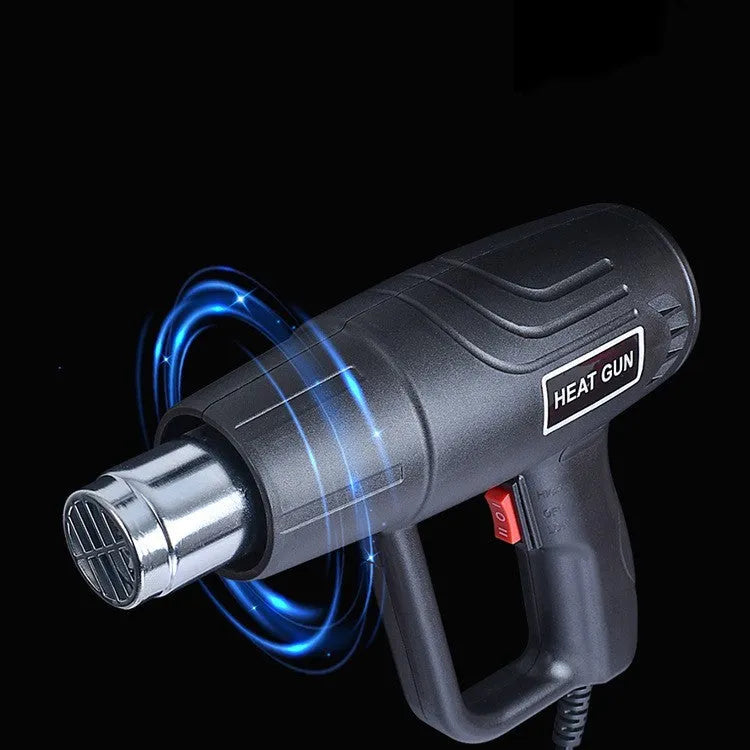 2000W industrial hot air gun with anti-slip grip and adjustable controls.