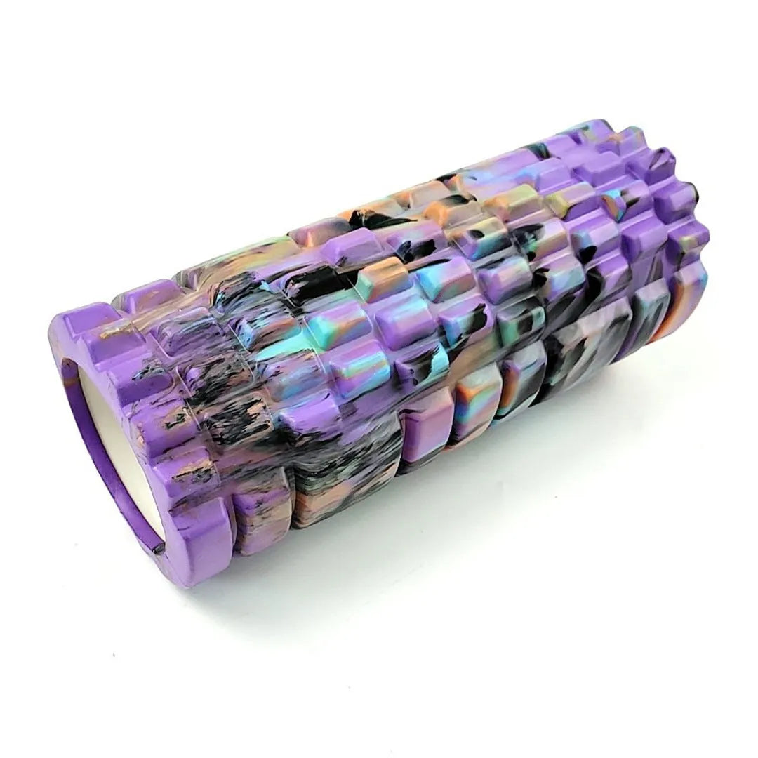 33cm camouflage pattern foam roller in EVA foam with cylindrical shape for fitness and massage
