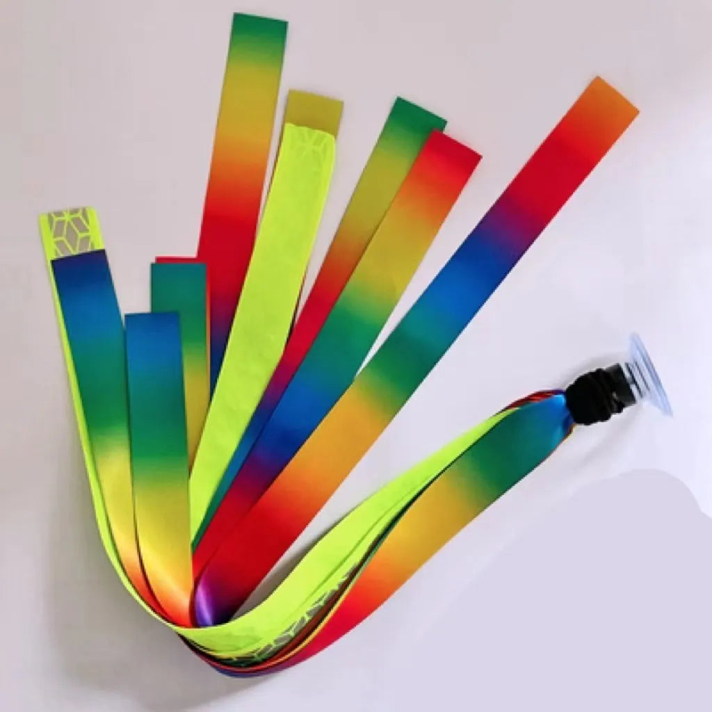 Children's helmet decorative streamer in multiple colour options for roller skating and balancing car safety gear