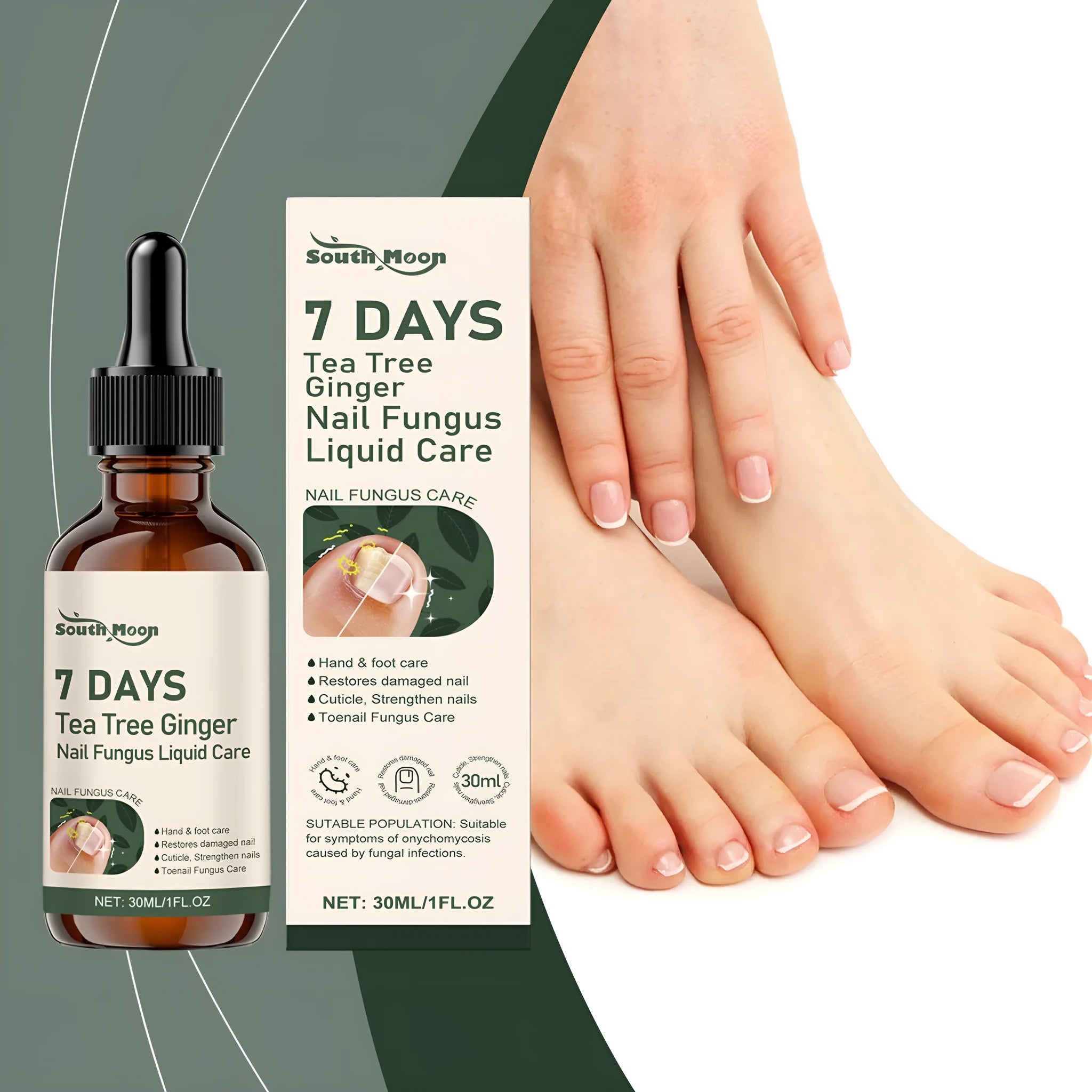 30ml nail care solution bottle for mild brightening and nourishing treatment