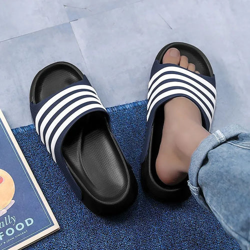 Casual unisex PVC slippers with EVA sole in leisure sports style available in multiple colours