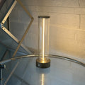 Contemporary LED line glass magnetic suction light strip with USB charging port visible