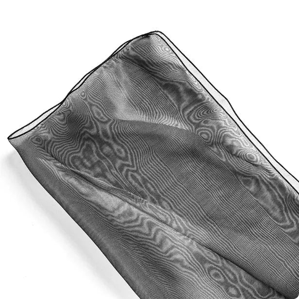 Two square silk fabric pieces for wrapping bouquets or gifts, showing colour options.