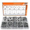 304 stainless steel spring lock washer combination box with 900 pieces for M2 to M12 applications