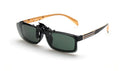 Myopia clip-on driving sunglasses with PC lenses in grey, green, and night vision options.