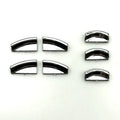 Black ABS plastic window lift button decorative sticker for car interior modification