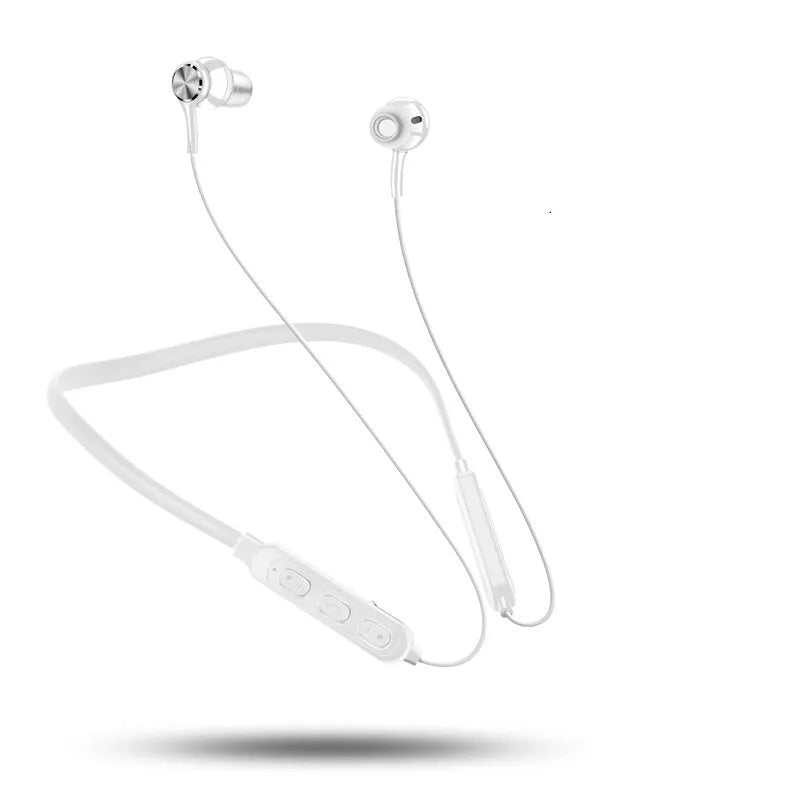 G03 sports Bluetooth earphones with neckband design in black, red, and white colour options