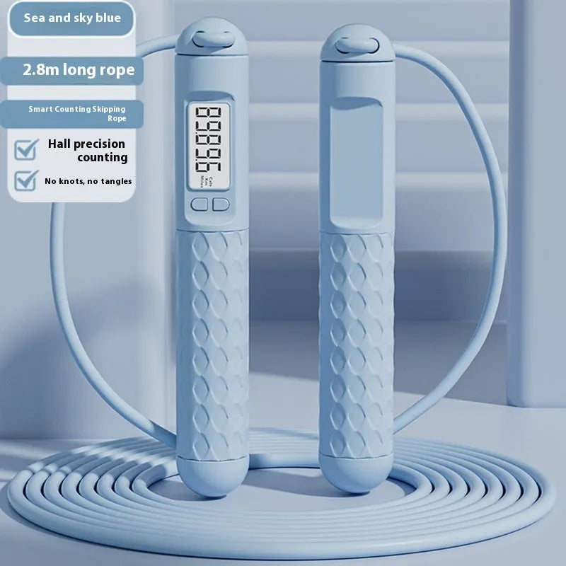 ABS plastic skipping rope with ball bearings in multiple colour options for fitness training