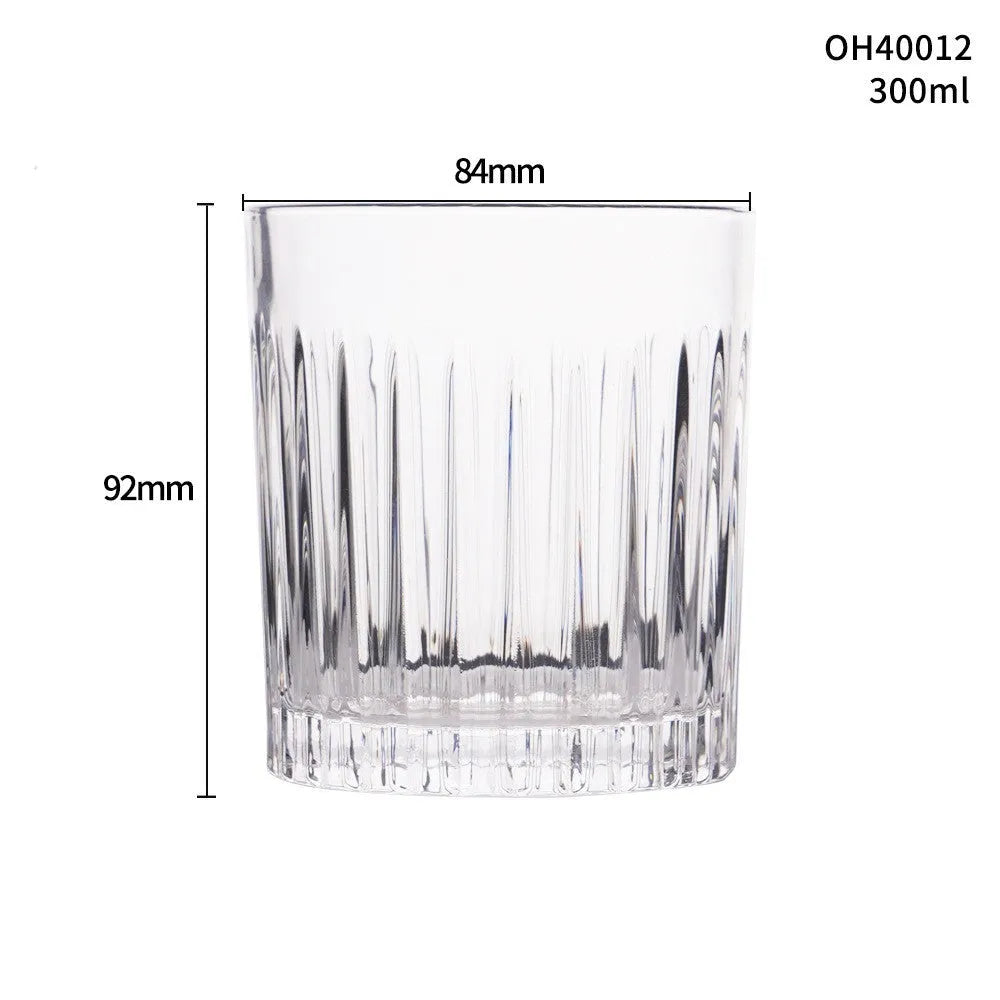 Crystal whiskey shot glass with thick bottom in multiple colour options