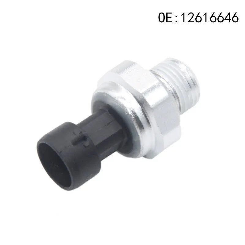 GM fuel pressure sensor with metal construction and silver finish, compatible with part numbers 12616646 12677836 D1846A.