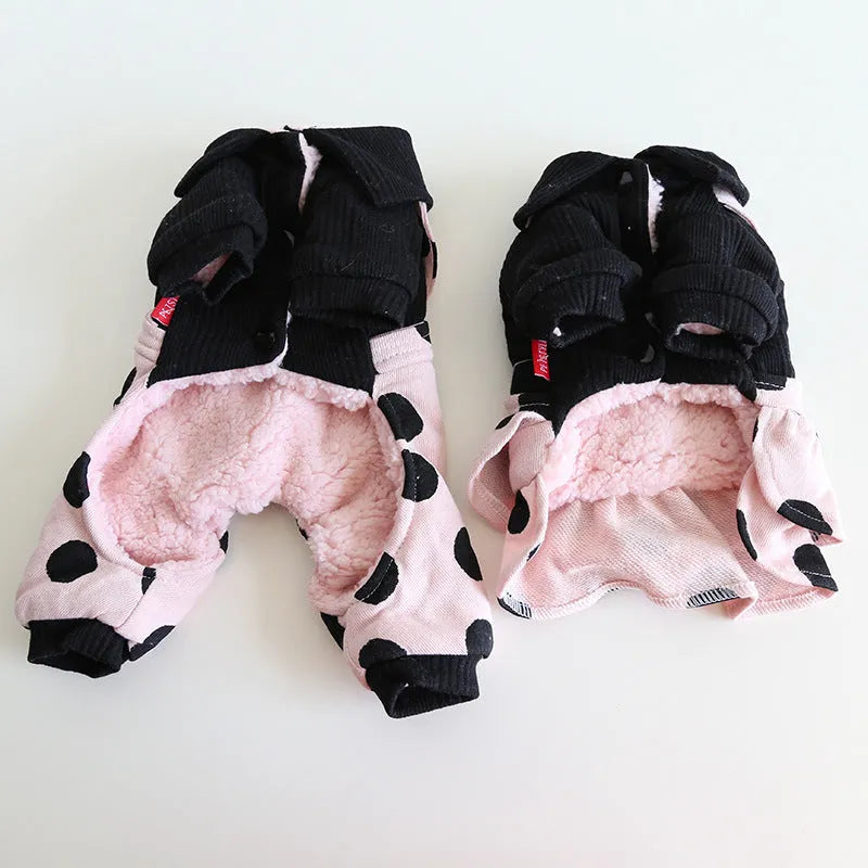 Adjustable lapel strap dog clothing in four-legged and skirt styles, sizes XS to XL