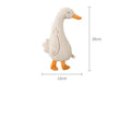 Cartoon fox and duckling plush dog toys with bite-resistant teddy velvet fabric